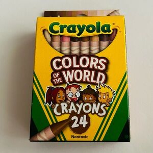 New 24 Crayola Colors of the World Crayons Nontoxic made in USA